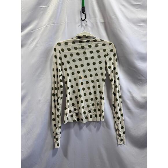 AFRM Zadie Turtleneck Long Sleeve Top Size S/P with Mesh Tear & Fabric Pull - Picture 5 of 13